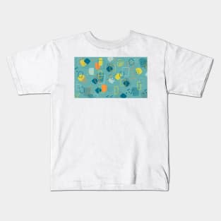 Hand-Drawn Modern Abstract Pattern Kids T-Shirt